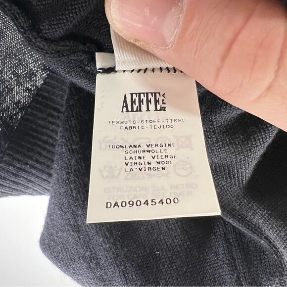 MOSCHINO Black Bow Neck Wool Sweater 4 - Picture 5 of 5